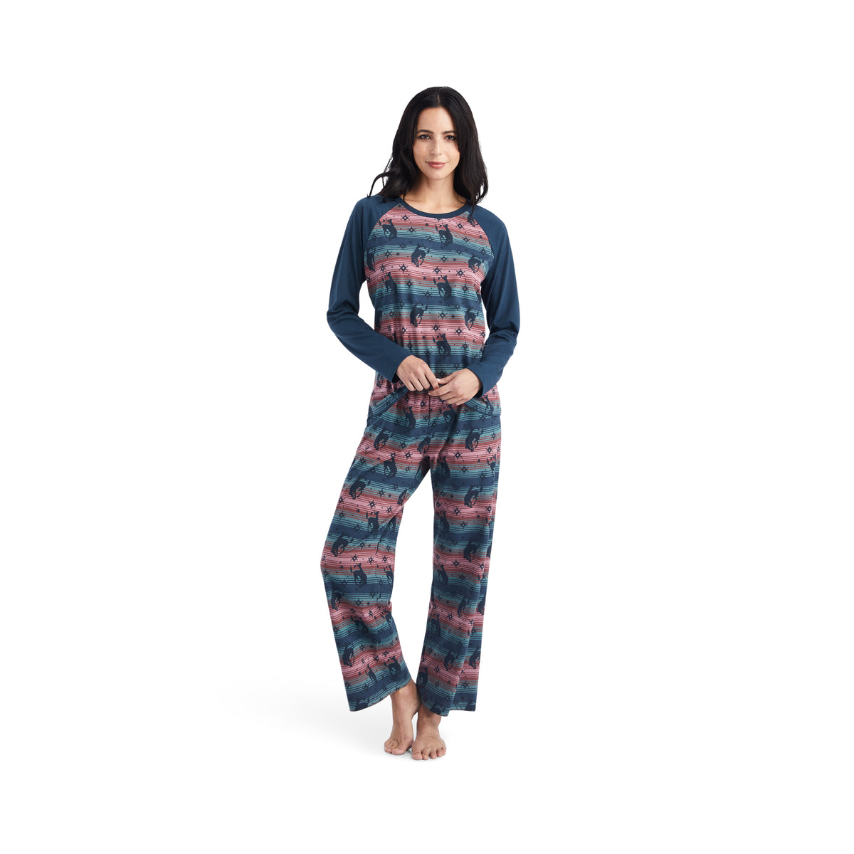 Ariat Womens Pajama Set - Bucking Serape