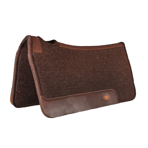 Merino wool Felt Saddle Pad Brown Bairnsdale Horse Centre