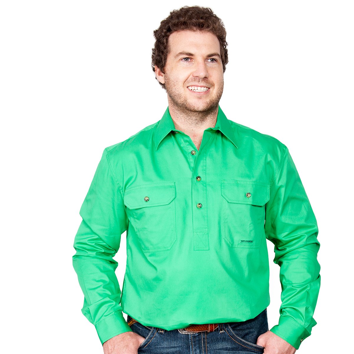 Just Country Mens Cameron Workshirt - Ivy
