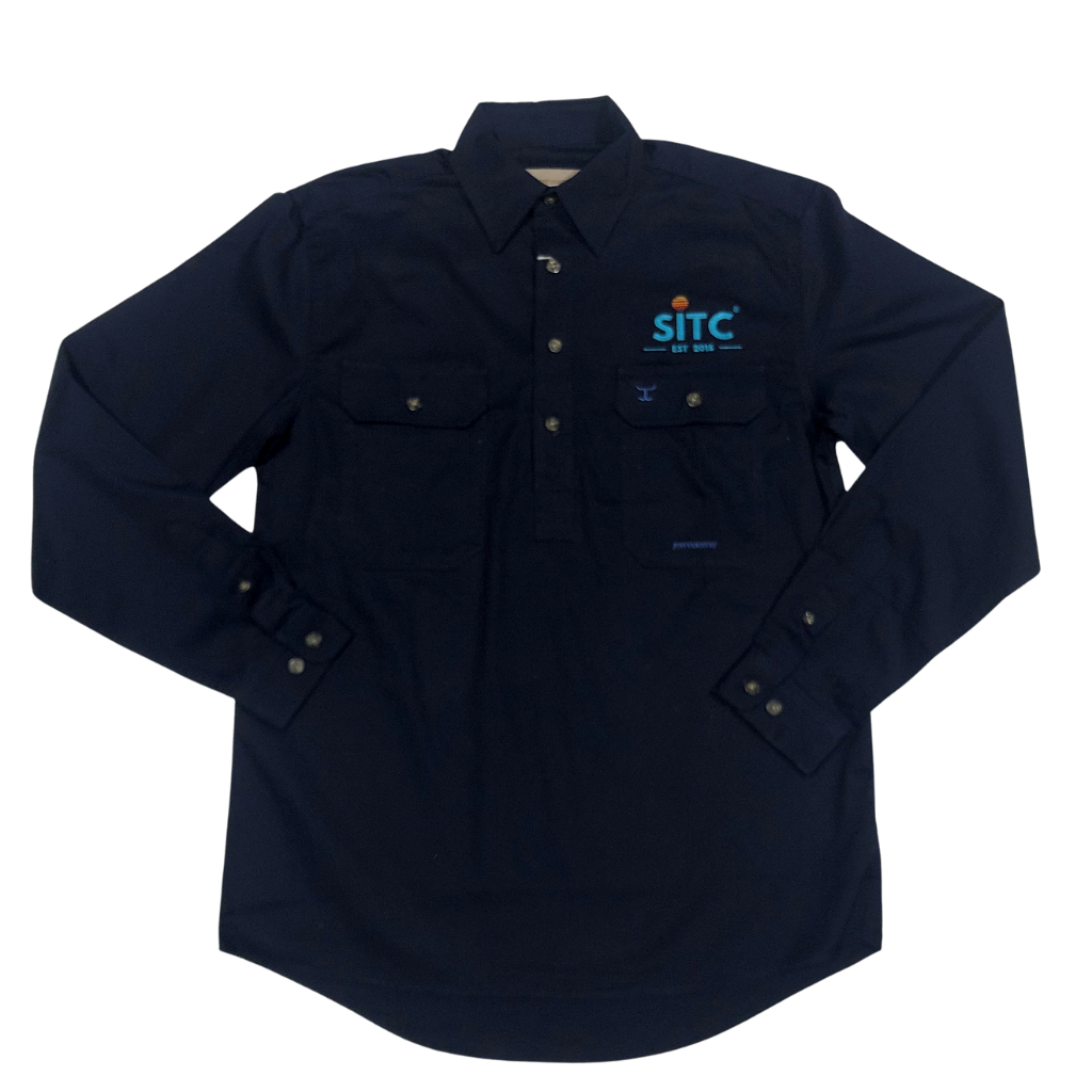 2023 Sober In The Country Mens Shirt - Navy CLEARANCE