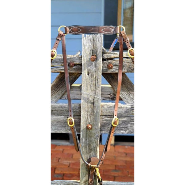 TopRail Equine Leather Show Breastplate Traditional Bairnsdale