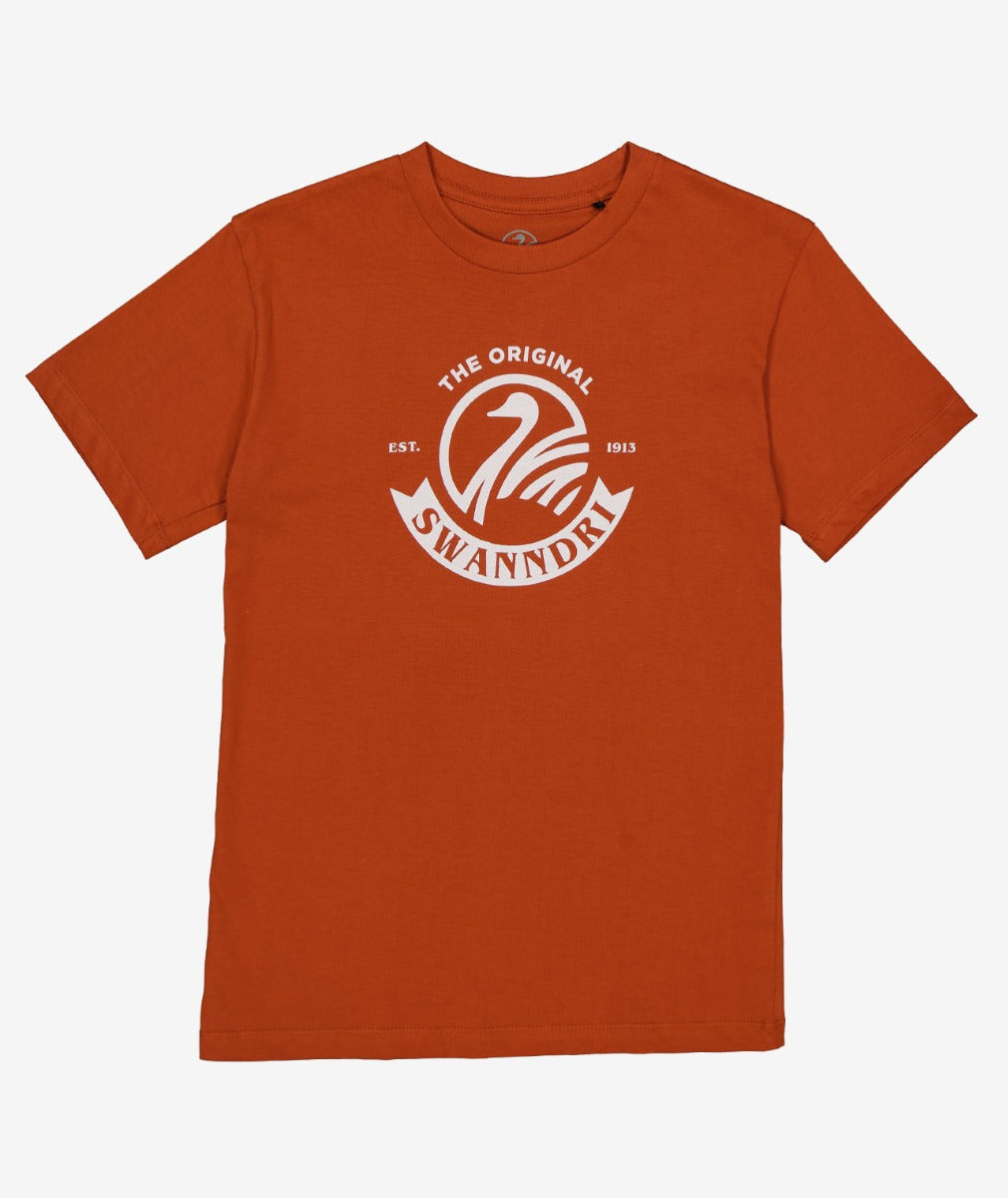 Swanndri Kids Whitney Print T Shirt - Terracotta