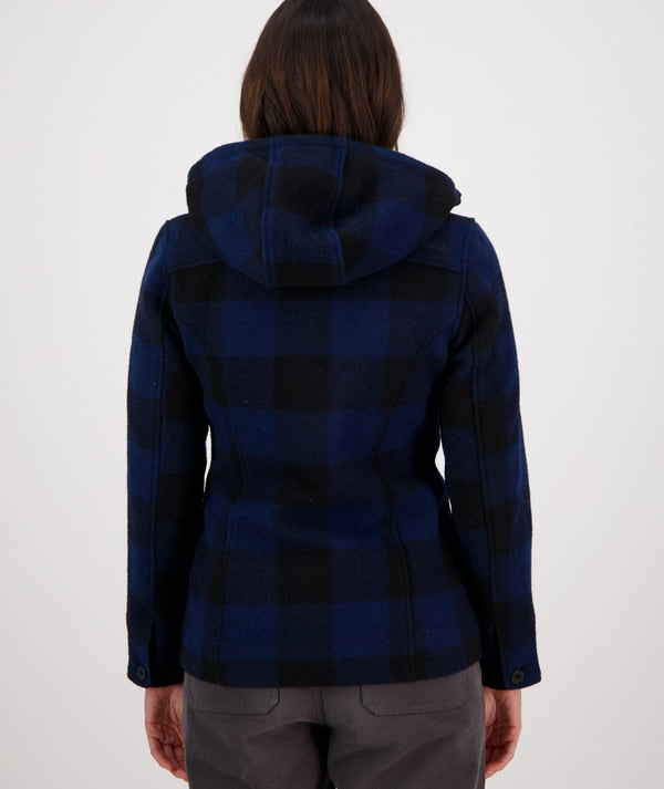 Swanndri Womens Seattle Hoodie - Pacific Check - Bairnsdale Horse Centre