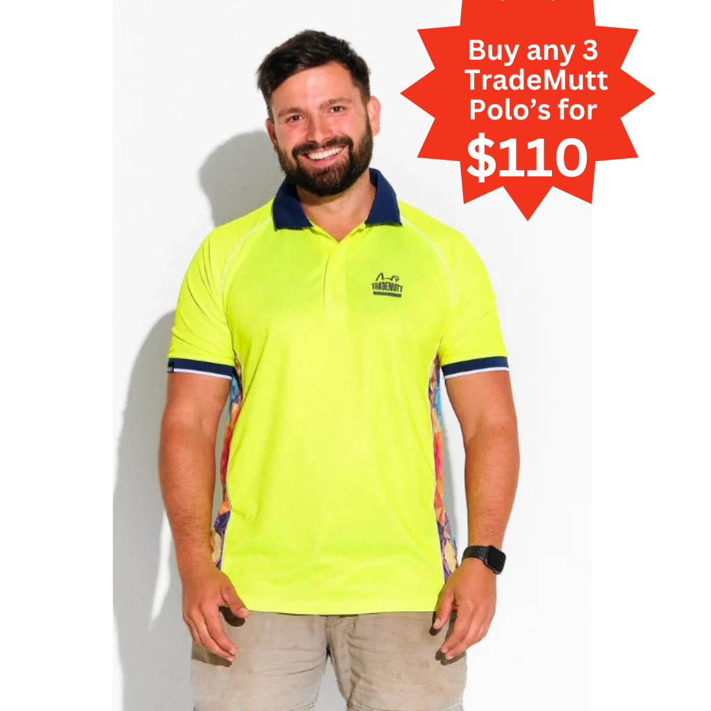 TradeMutt Fractal Polo - Yellow