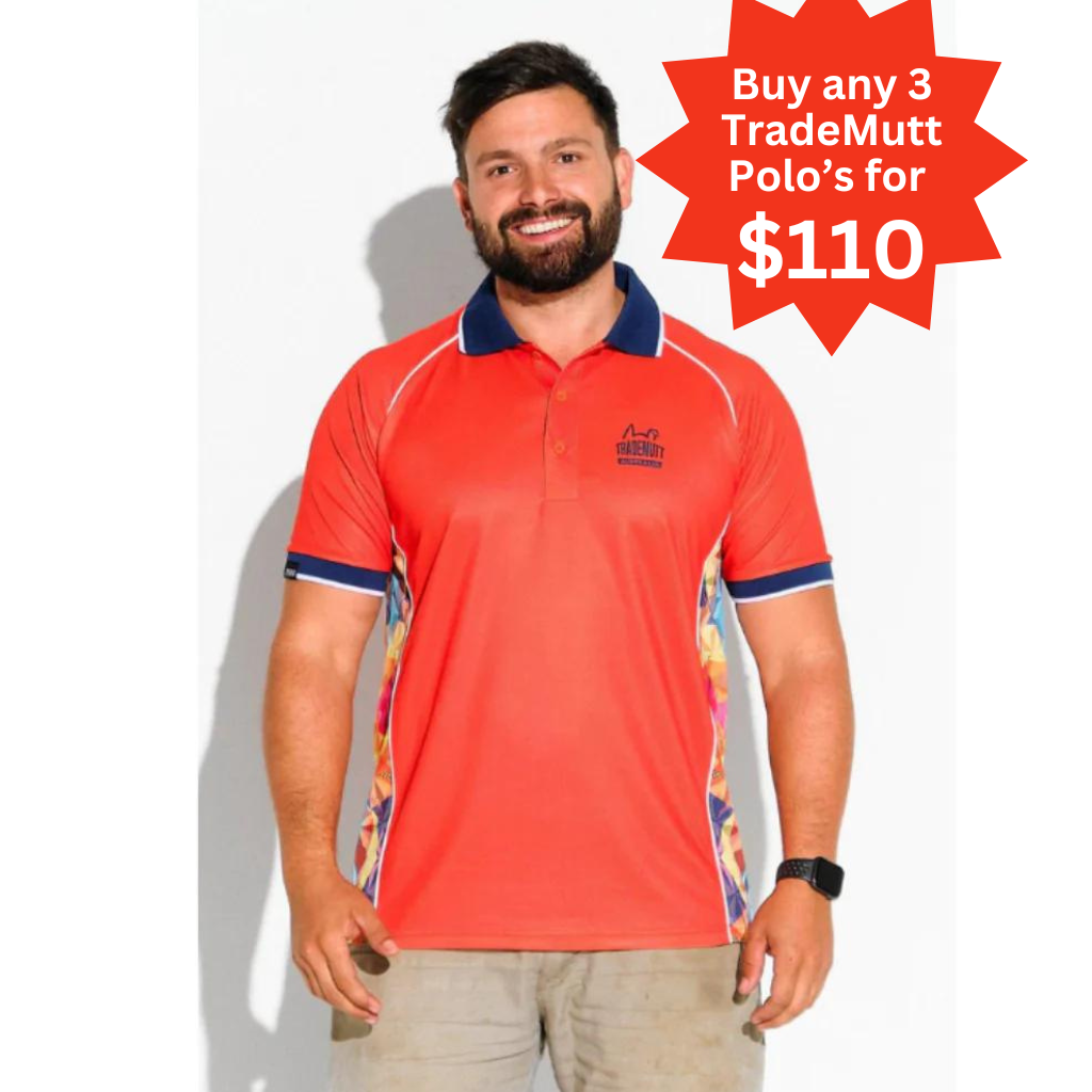 TradeMutt Fractal Polo - Orange