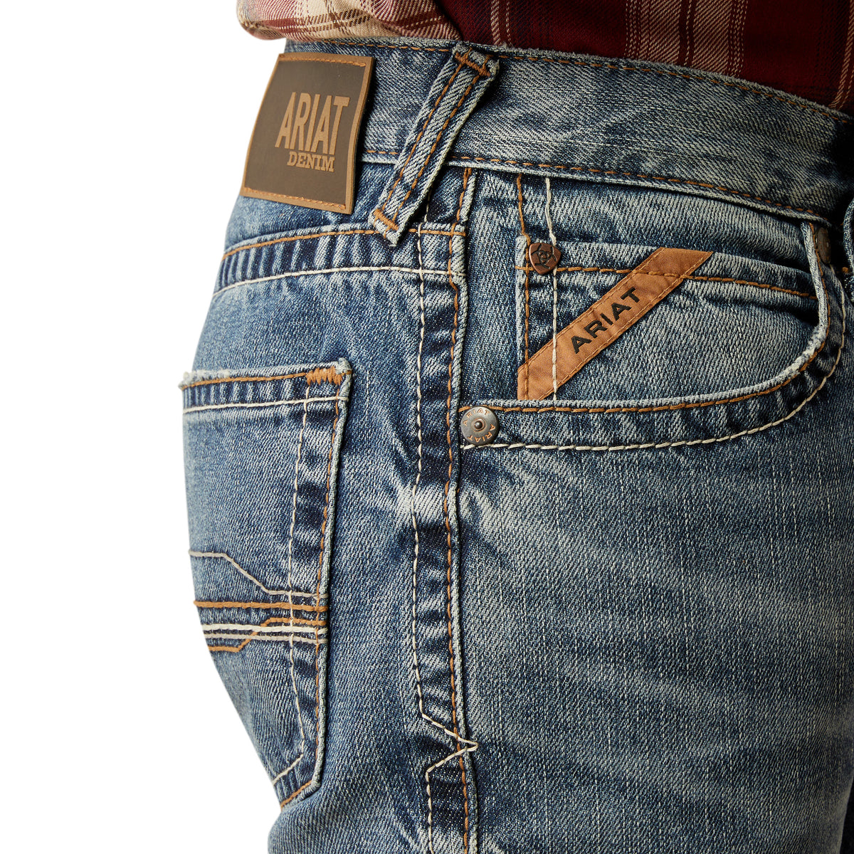 Ariat Mens M5 Straight Leg Jean - Smokey Weatherford