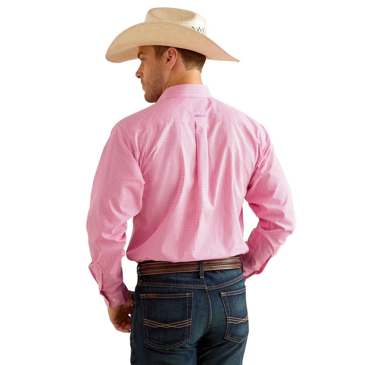 Ariat Mens Wrinkle Free Oden Shirt - Rose Violet