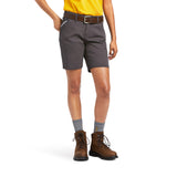 Ariat Womens Rebar Durastretch Made Tough Short - Rebar Grey