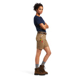 Ariat Womens Rebar Durastretch Made Tough Short - Field Khaki