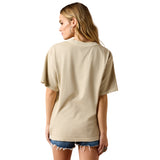 Ariat Womens Bull Rider Arched Tee - French Oak