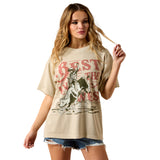 Ariat Womens Bull Rider Arched Tee - French Oak