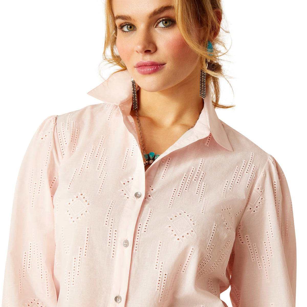 Ariat Womens Romantic Shirt - Icy Pink