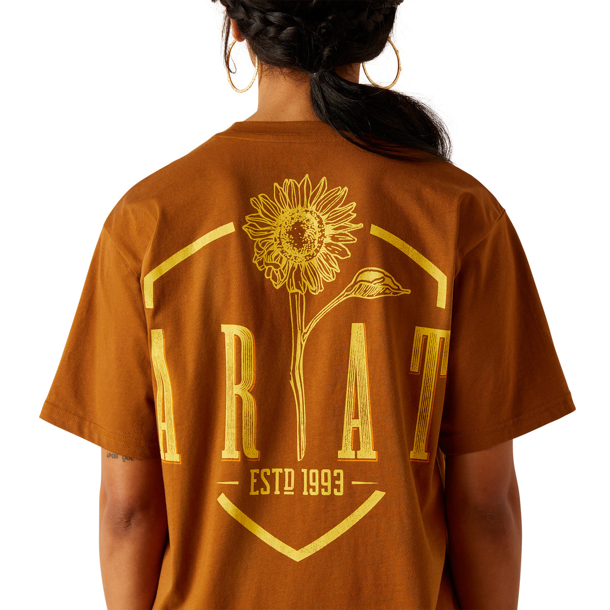 Ariat Womens Sunflower Tee - Rubber