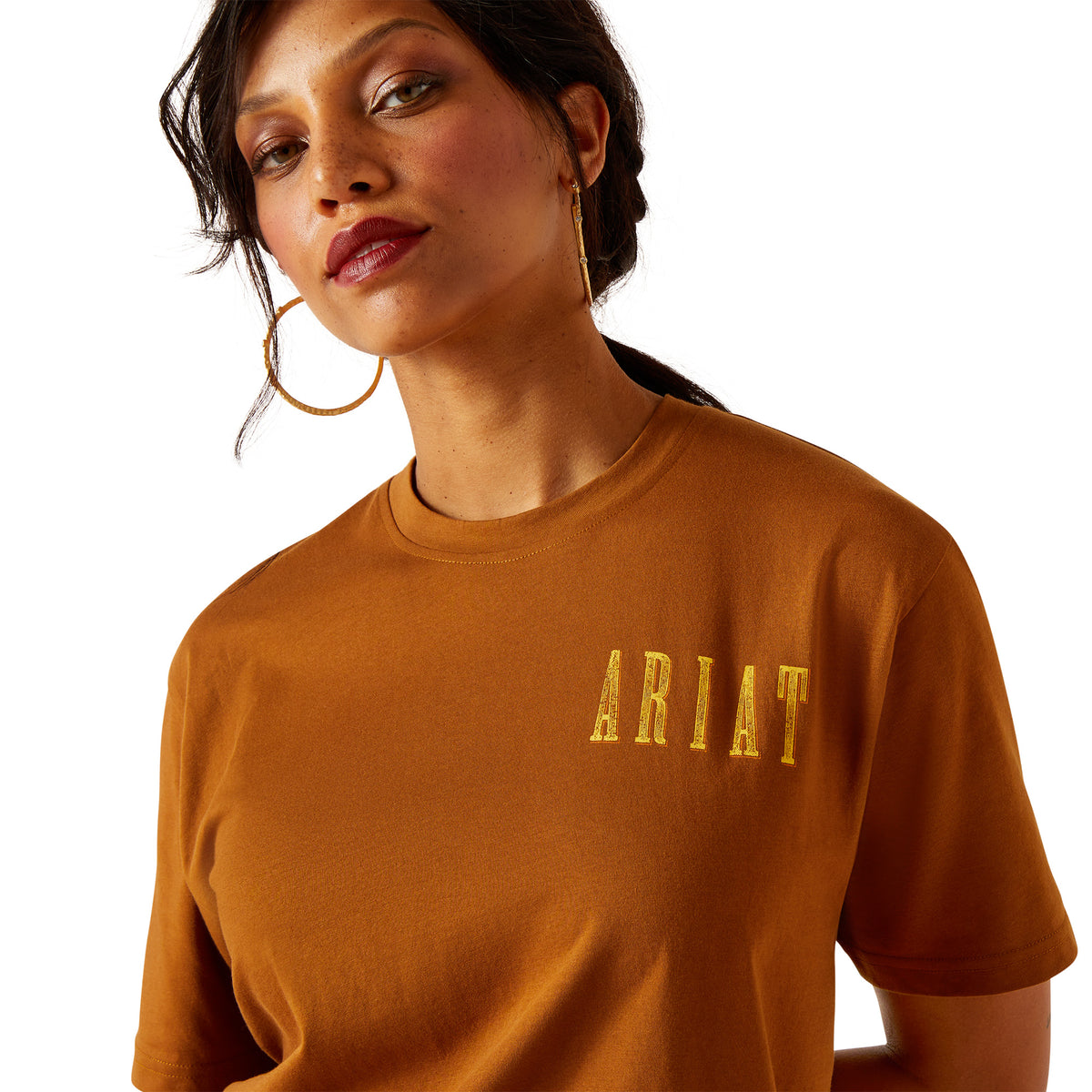 Ariat Womens Sunflower Tee - Rubber