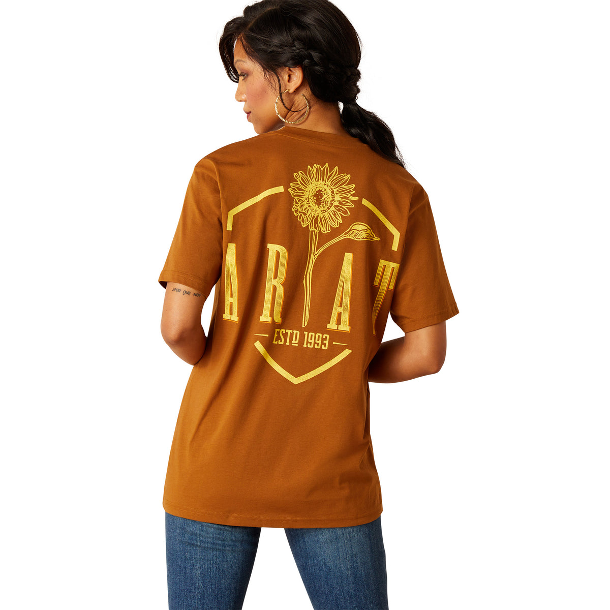 Ariat Womens Sunflower Tee - Rubber