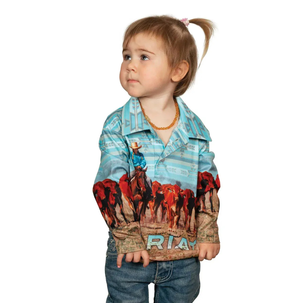 Ariat Kids Fishing Shirt - Little Cowgirls