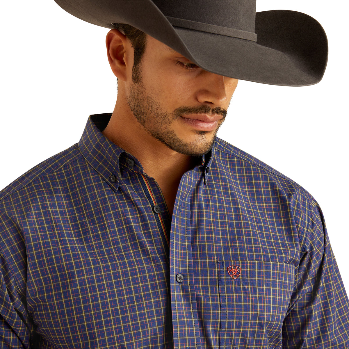 Ariat Mens Pro Series Stewart Shirt - Navy Blue