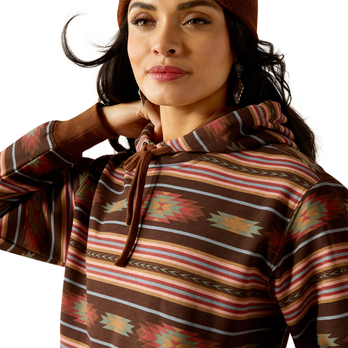 Ariat Womens Skyline Hoodie - Soft Silt Serape Print