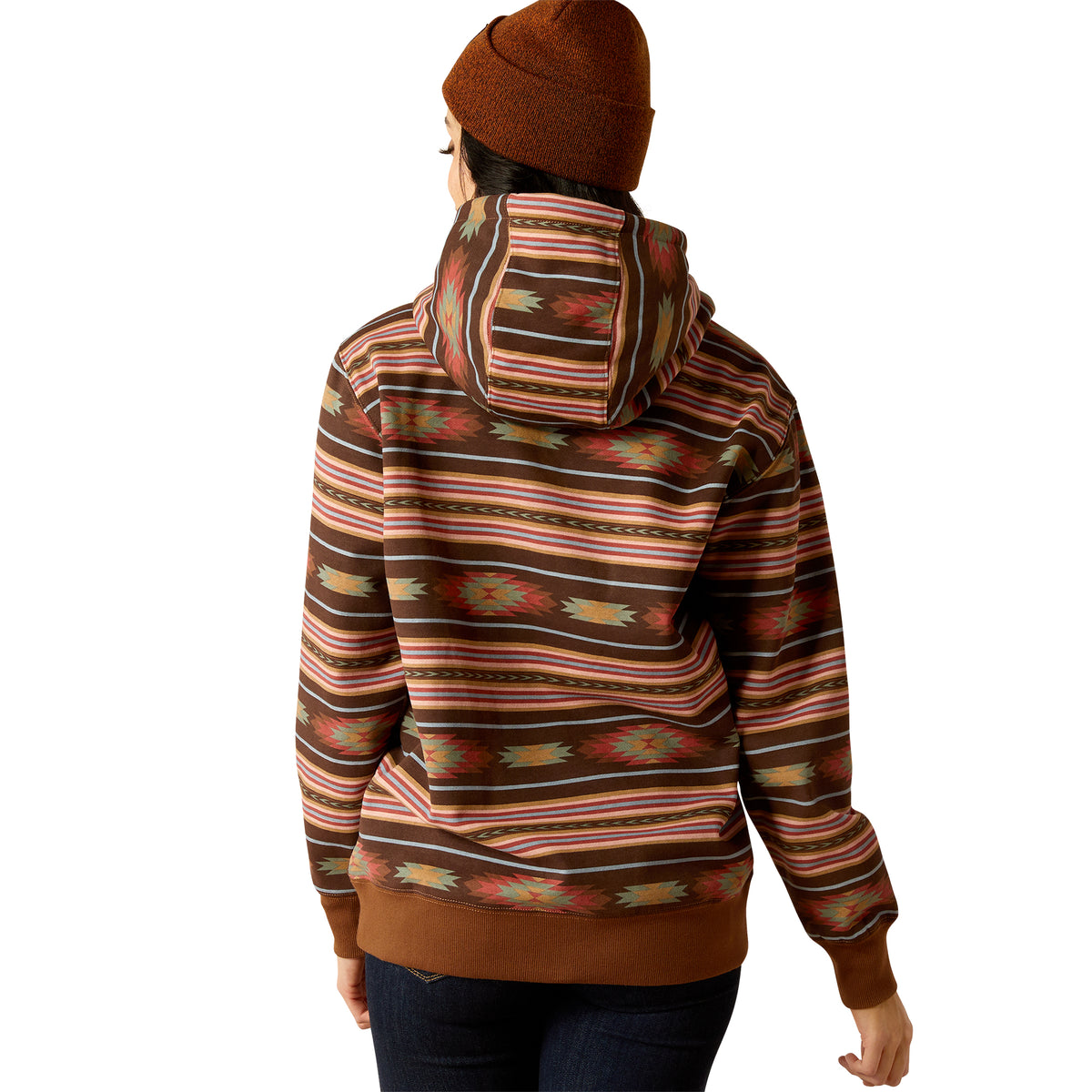 Ariat Womens Skyline Hoodie - Soft Silt Serape Print