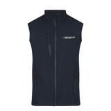 Benchmark Horse Feeds Mens Softshell Vest - Navy