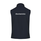 Benchmark Horse Feeds Mens Softshell Vest - Navy