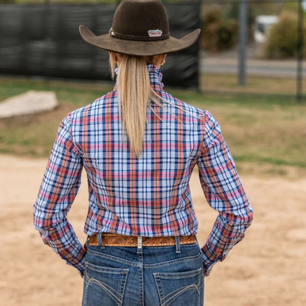 Black Colt Womens Kirby Shirt - Red/Navy