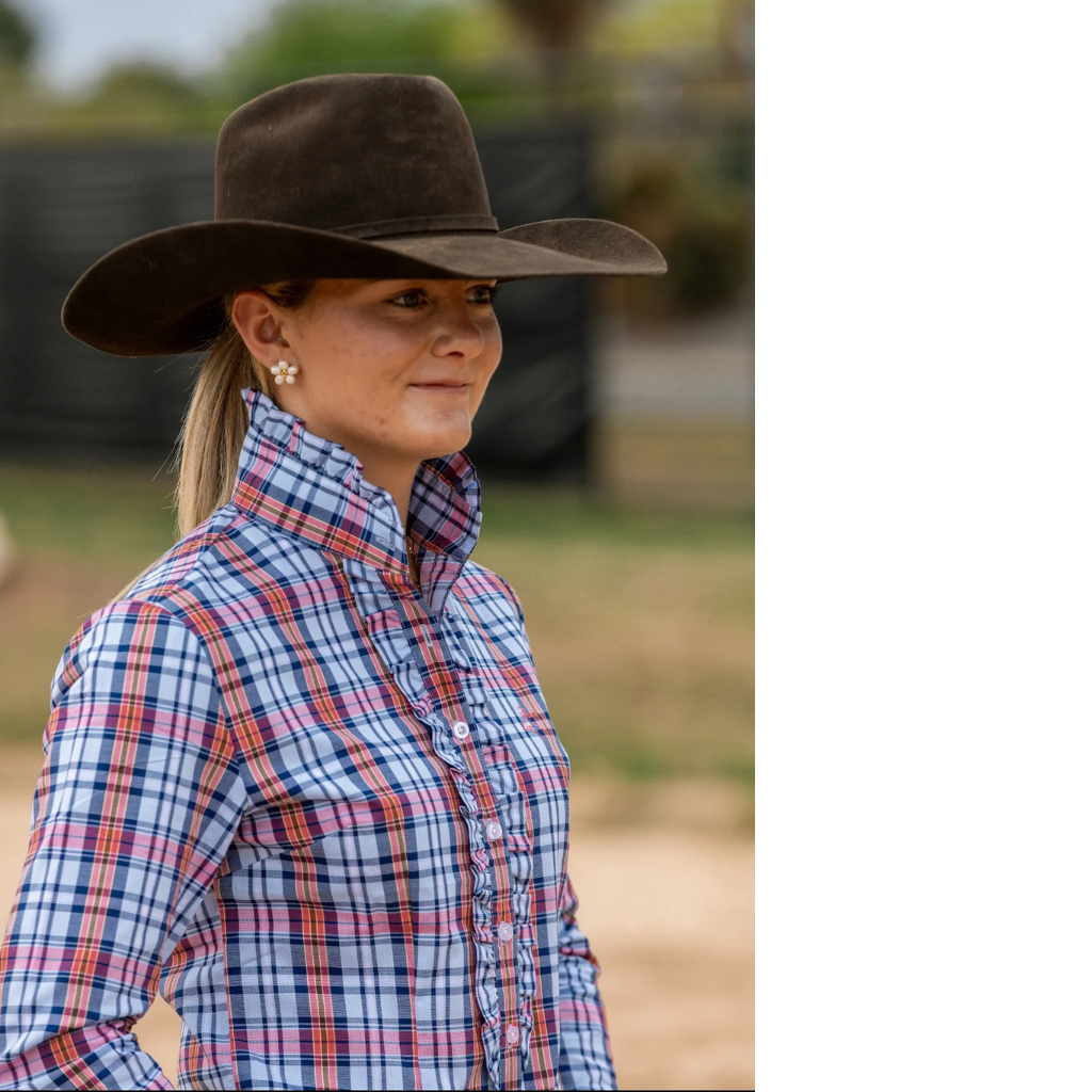 Black Colt Womens Kirby Shirt - Red/Navy