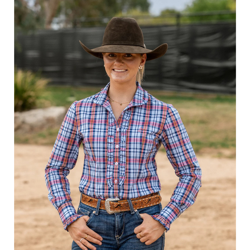 Black Colt Womens Kirby Shirt - Red/Navy