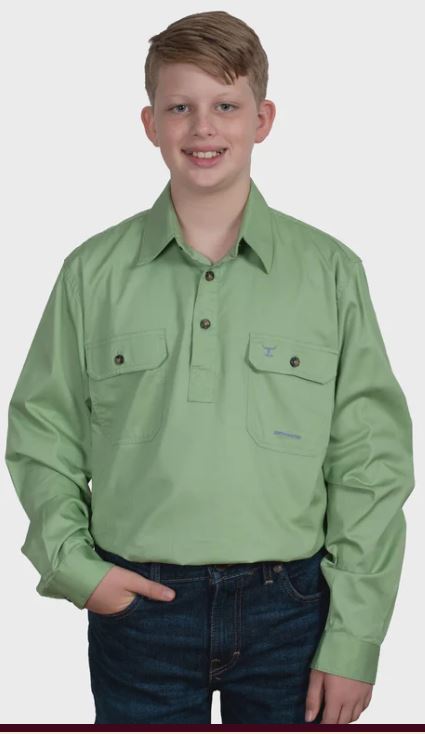 Just Country Boys Lachlan Workshirt - Sage