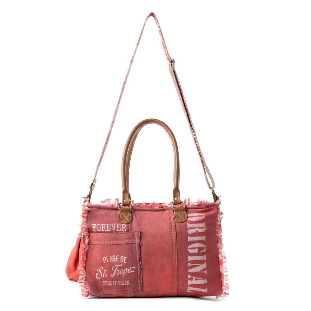 Coastal Steel Upcycled Tote - Red