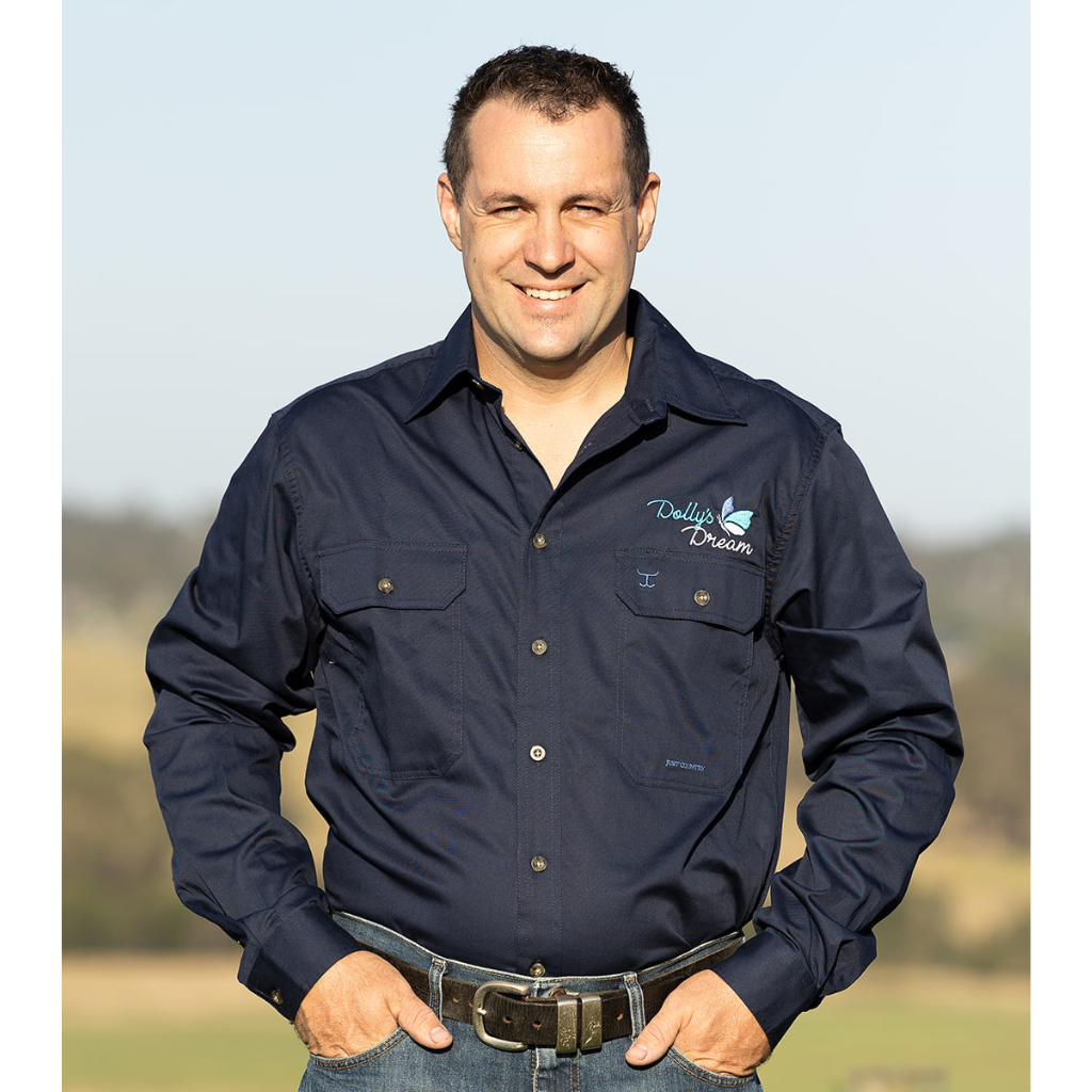 Dolly's Dream Mens Full Button Shirt - Navy