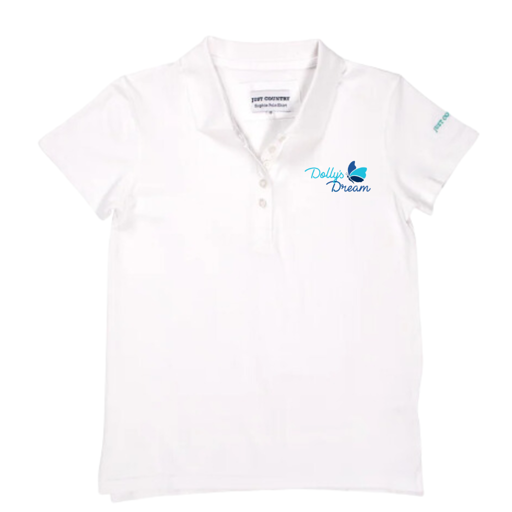 Dollys Dream Womens Limited Polo - White