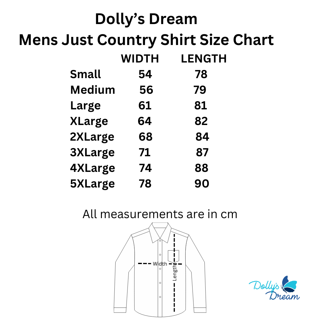 Dollys Dream Mens Full Button Limited Edition Shirt - Sapphire