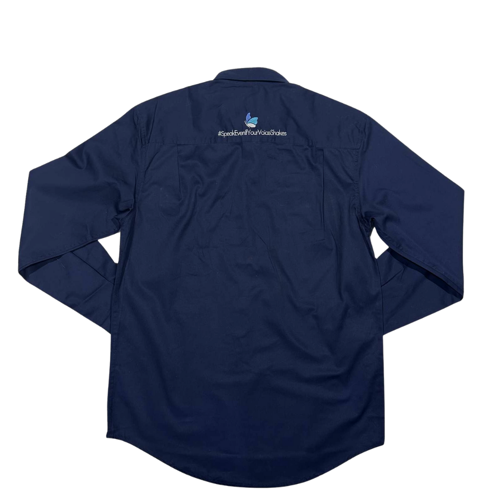 Dolly's Dream Mens Full Button Shirt - Navy