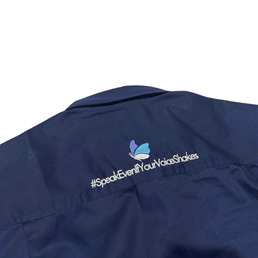 Dolly's Dream Mens Half Button Shirt - Navy