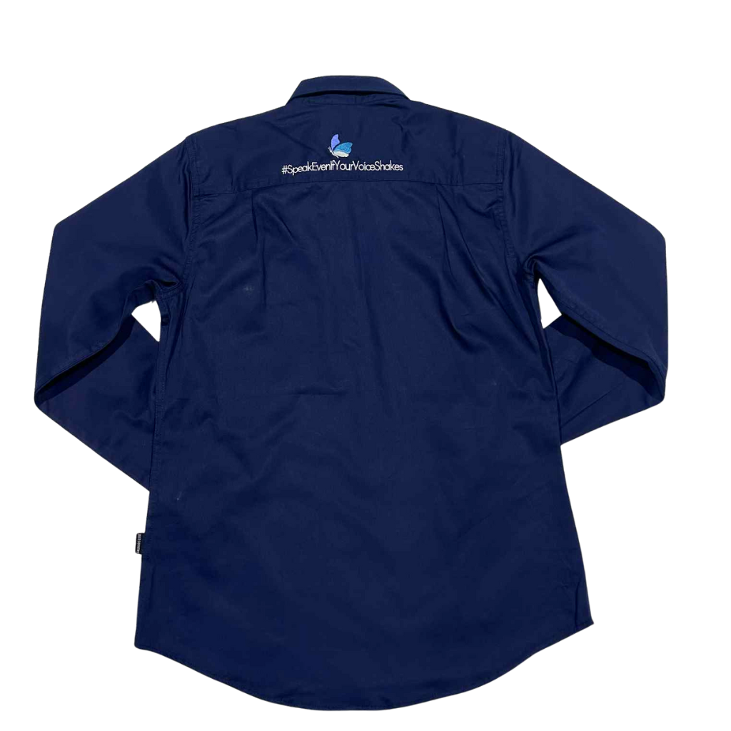 Dolly's Dream Womens Half Button Shirt - Navy