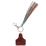 Ear Tag Tassel Key Ring