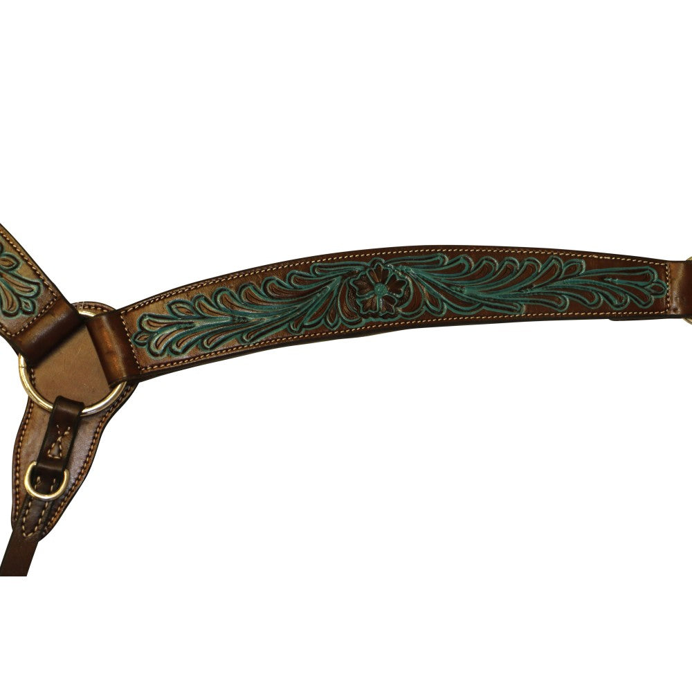 Fortworth Flower Breastcollar - Turquoise