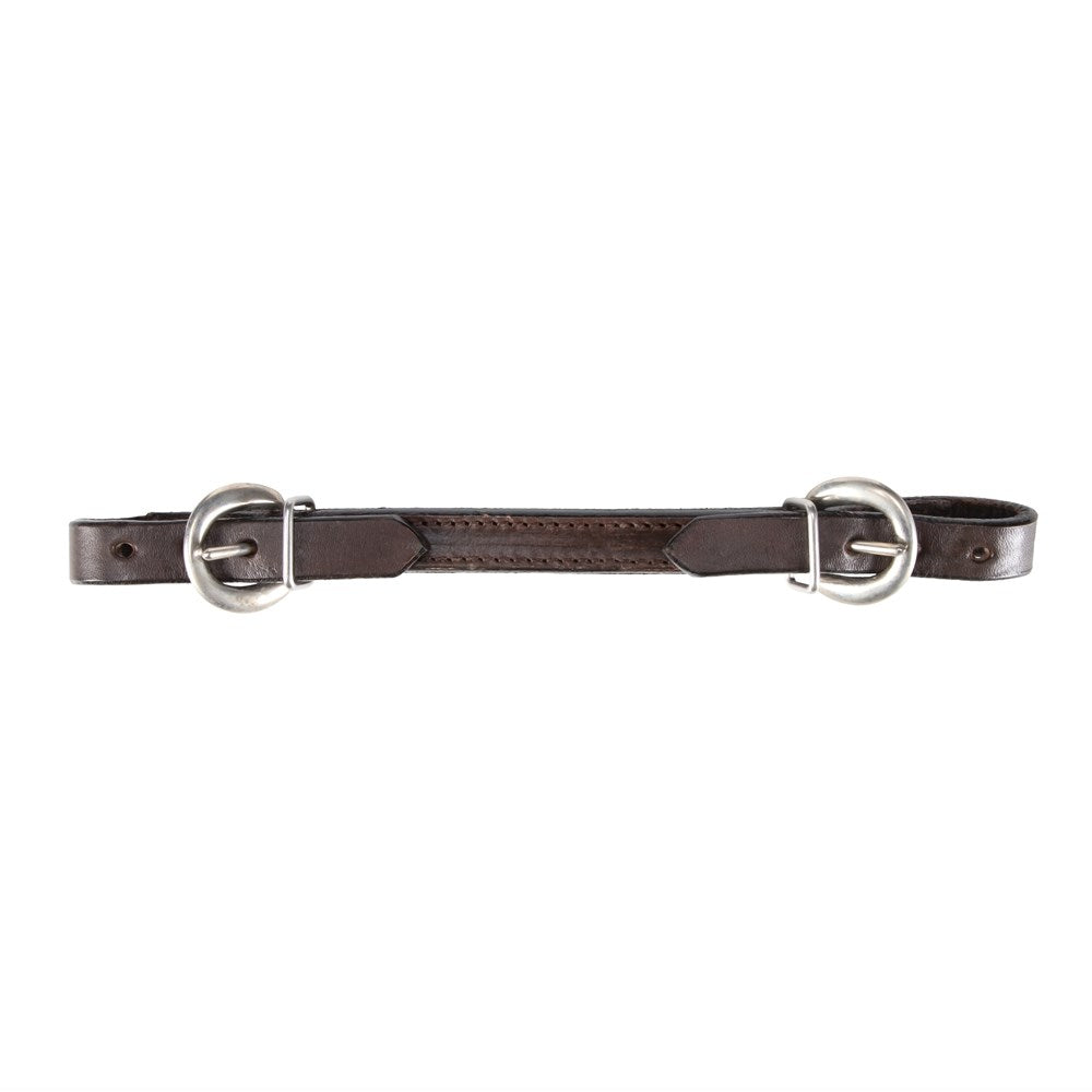 Fort Worth Flat Curb Strap - Chestnut