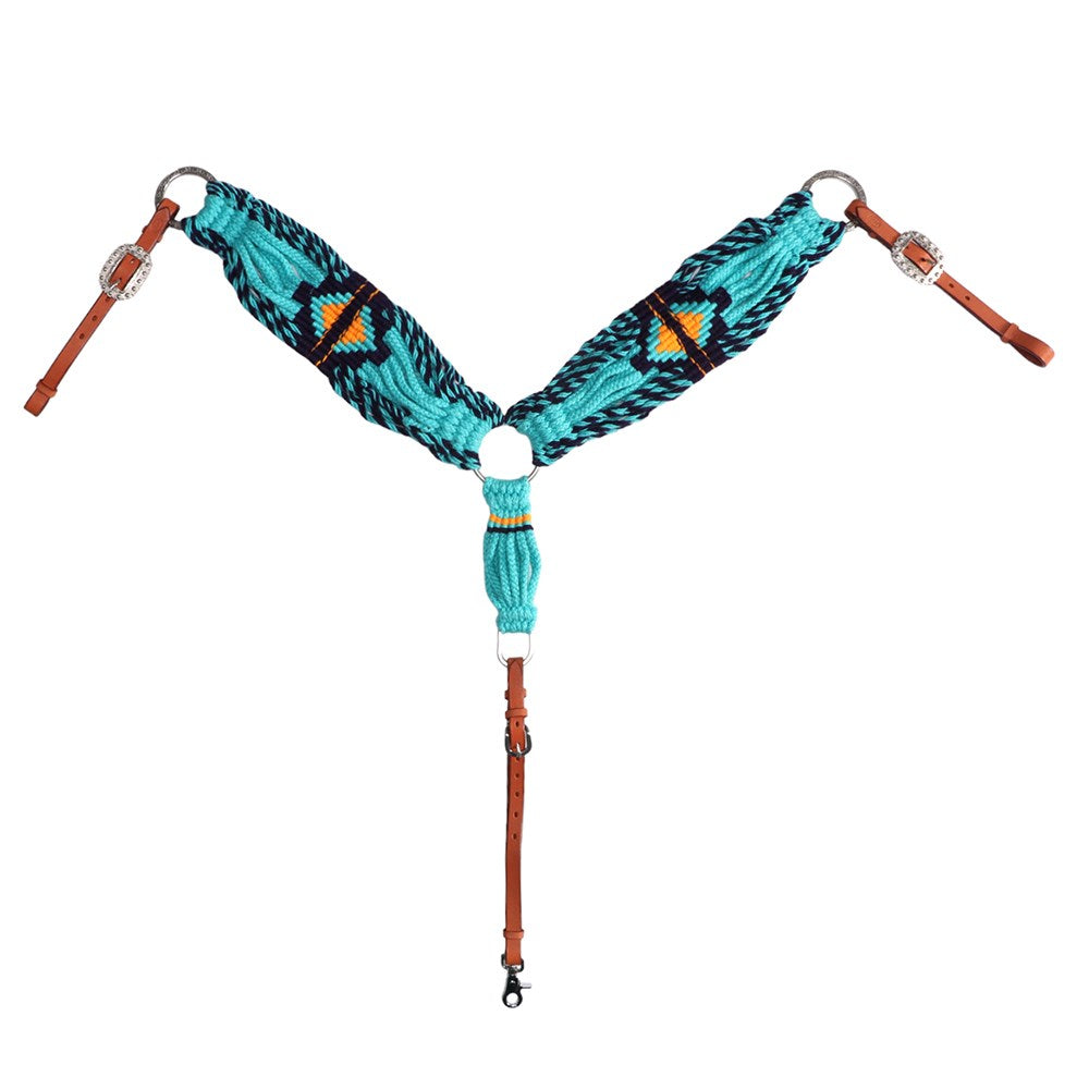 Wool Breastplate - Turquoise
