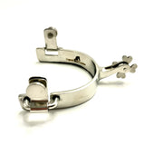 Toprail Equine Ladies Short Shank Show Spur w/lip and Heart Rowel