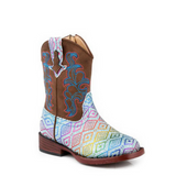 Roper Toddler Glitter Maya - Blue Aztec Glitter/Brown