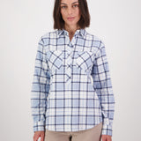 Swanndri Womens Egmont Twin Pack Shirt - Moss/Blue