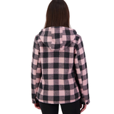 Swanndri Womens Seattle V2 Wool Hoodie - Pink Salt/Charcoal