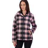 Swanndri Womens Seattle V2 Wool Hoodie - Pink Salt/Charcoal