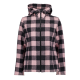 Swanndri Womens Seattle V2 Wool Hoodie - Pink Salt/Charcoal