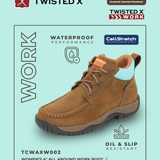 Twisted X Womens 4 All Round Workboot - Oiled Saddle/Aruba