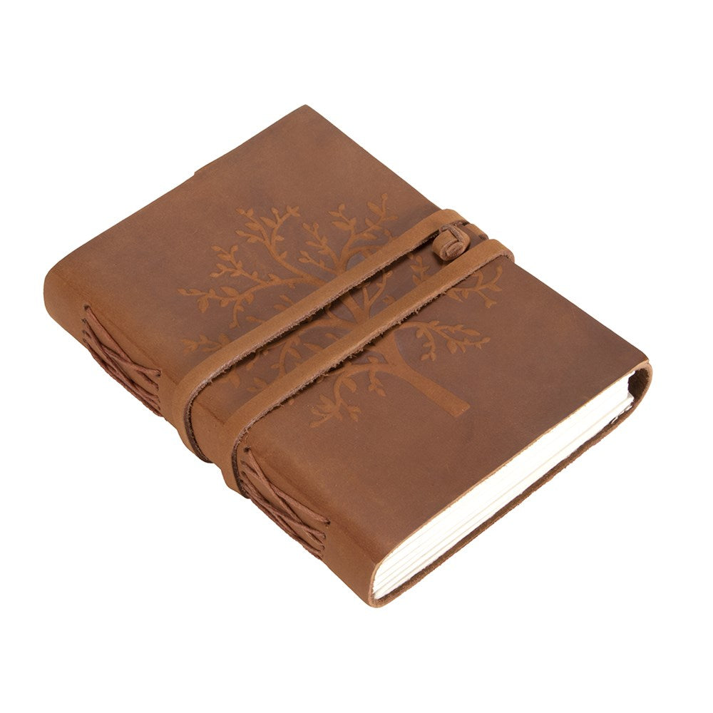 Leather Bound Journal Tree Of Life - Brown