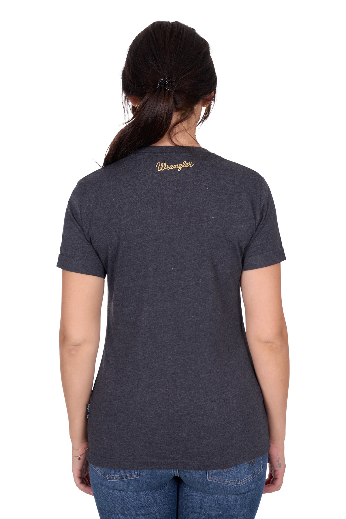 Wrangler Womens Irene Tee - Charcoal Marle
