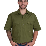 Just Country Mens Adam Workshirt - Olive